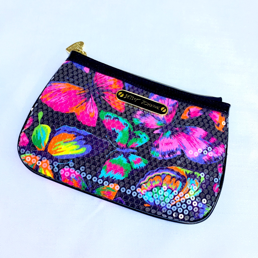 Betsey Johnson Small Makeup Bag / Clutch